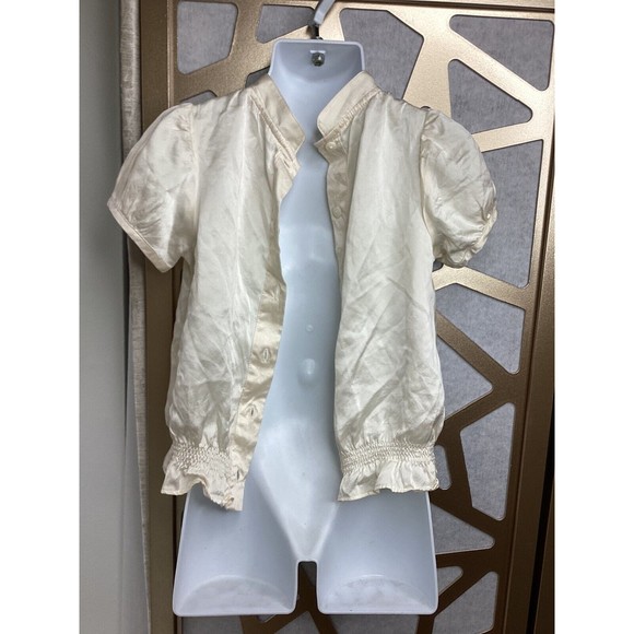 GIRLS GAP EDENS BOUQUET JANIE AND JACK DRESS TOPS blouses WHITE IVORY LOT sz 4 5 - Picture 7 of 14